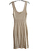 House of Harlow Size S Beige Cotton Blend Sleeveless Knit Scoop Neck Lined Dress Beige / S