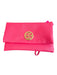 Tory Burch Pink Leather Gold hardware Envelope Flap Magnetic Close Wristlet Bag Pink / S