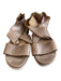 Eileen Fisher Shoe Size 6 Brown Manmade Material open toe Back Zip Sandal Shoes Brown / 6