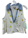 Maeve Size XSP White, Yellow & Blue Cotton Sleeveless Embroidered Lemon Top White, Yellow & Blue / XSP