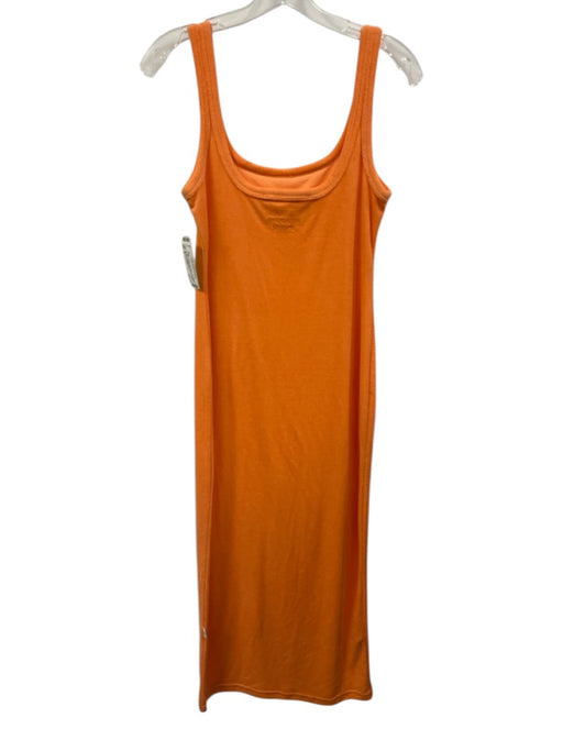 Araminta James Size S Orange Cotton Terry Cloth Sleeveless U Neck Dress Orange / S