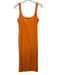 Araminta James Size S Orange Cotton Terry Cloth Sleeveless U Neck Dress Orange / S