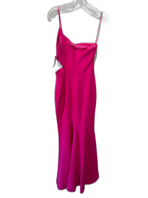 Likely Size 4 Hot pink Polyester Blend One Shoulder Side Cutout Back Zip Dress Hot pink / 4
