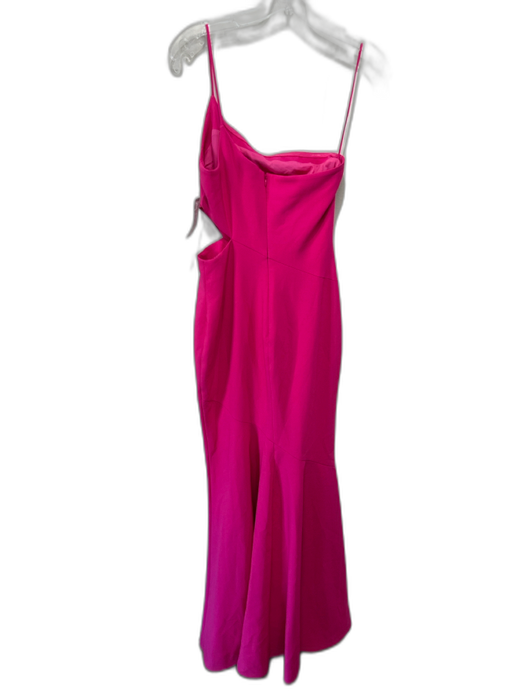 Likely Size 4 Hot pink Polyester Blend One Shoulder Side Cutout Back Zip Dress Hot pink / 4