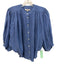 Madewell Size XS Navy Button Up Long Puff Sleeve Top Navy / XS