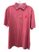 Peter Millar Size L Red Cotton Polo Men's Short Sleeve Red / L