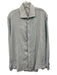 Ledbury Size L Light Blue & White Cotton Blend Plaid Flannel Long Sleeve Shirt Light Blue & White / L