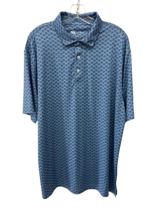 Onward Reserve Size L Blue & Light Blue Polyester All Over Print Short Sleeve Blue & Light Blue / L