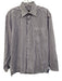 Solemare Size M Purple & White Cotton Striped Button up Men's Long Sleeve Shirt Purple & White / M