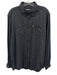 Barbour Size L Gray Cotton Blend Speckled Button Up Men's Long Sleeve Shirt Gray / L