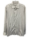 Eton Size 16.5 White & Gray Cotton Abstract Button Up Men's Long Sleeve Shirt White & Gray / 16.5
