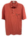 Johnnie O Size M Red Cotton Blend Solid Polo Men's Short Sleeve Red / M