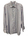 Eton Size L Pink & Blue Cotton Plaid Button Up Men's Long Sleeve Shirt Pink & Blue / L