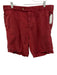 J Mclaughlin Size 38 Red Cotton Blend Solid Khaki Men's Shorts Red / 38