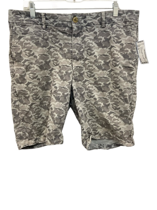 Miller Brothers Size 36 Gray Green Cotton Camo Khaki Men's Shorts Gray Green / 36
