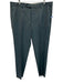 Zanella Size 35 Blue Wool Solid Dress Men's Pants Blue / 35