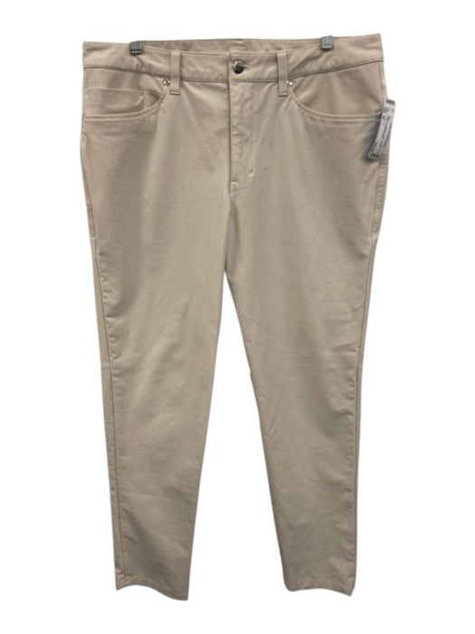 Lululemon Size 34 Beige Synthetic Solid Athletic Khakis Men's Pants Beige / 34