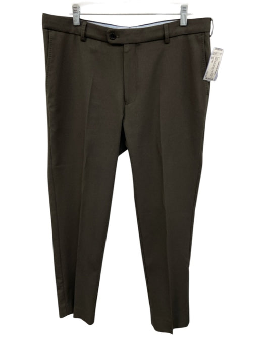 Peter Millar Size 35 Dark Gray Synthetic Solid Athletic Khakis Men's Pants Dark Gray / 35