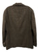 Paisley & Gray Tan & Blue Wool Blend Plaid Peak Lapel 2 Button Men's Blazer Tan & Blue / Est 42