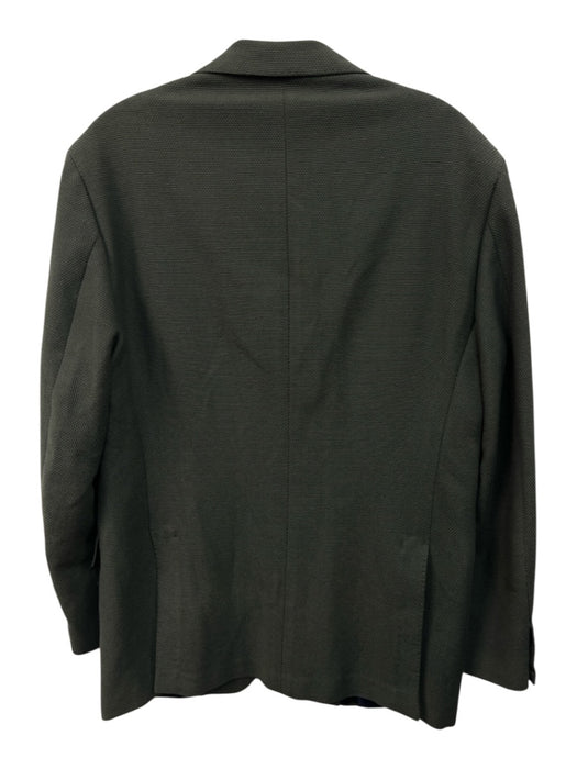 Sid Mashburn Green Wool Blend Solid 2 Button Men's Blazer Green / 52L