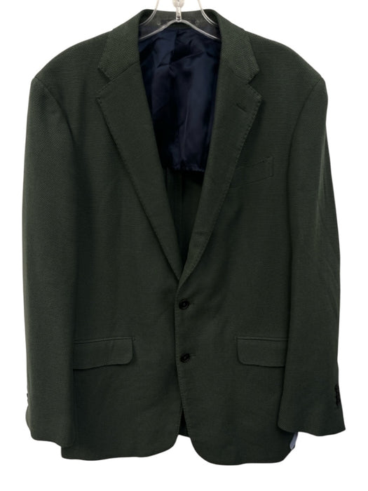 Sid Mashburn Green Wool Blend Solid 2 Button Men's Blazer Green / 52L