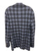 Robert Talbott Blue Wool Blend Plaid Patch Pocket 2 Button Men's Blazer Blue / L