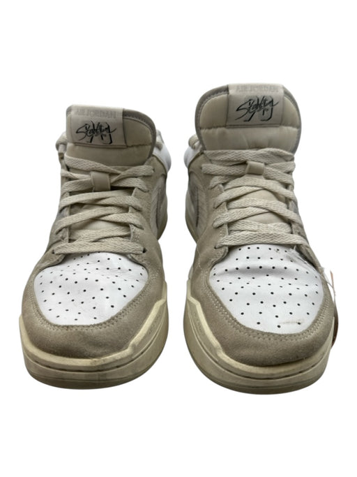 Nike Shoe Size 10.5 AS IS White & Gray Leather Solid Men's Shoes White & Gray / 10.5
