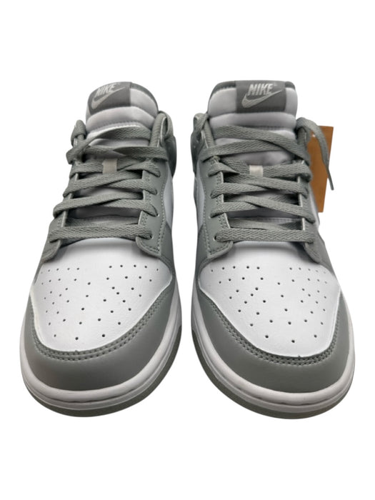 Nike Shoe Size 10.5 White, Gray & Black Leather Solid Low Top Men's Shoes White, Gray & Black / 10.5