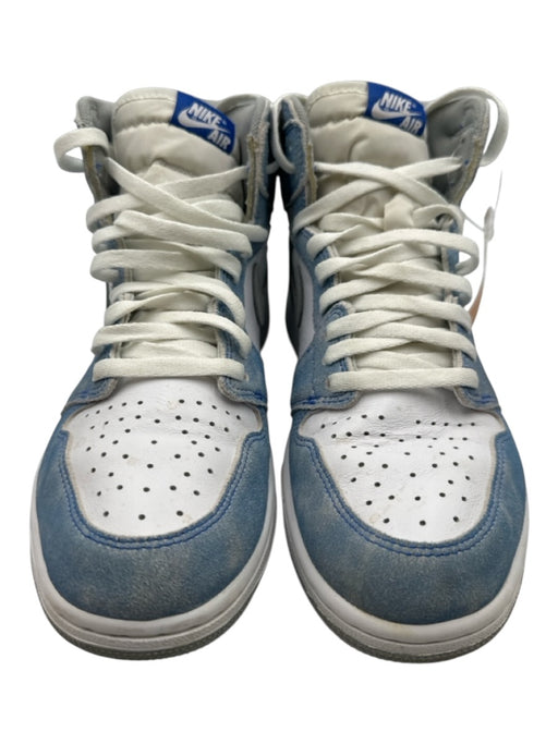Jordan Shoe Size 10.5 White, Blue & Gray Suede Solid High Top Men's Shoes White, Blue & Gray / 10.5