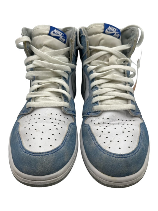 Jordan Shoe Size 10.5 White, Blue & Gray Suede Solid High Top Men's Shoes White, Blue & Gray / 10.5