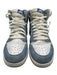 Jordan Shoe Size 10.5 White, Blue & Gray Suede Solid High Top Men's Shoes White, Blue & Gray / 10.5