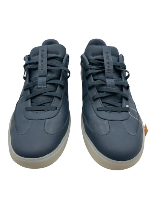 Lululemon Shoe Size 11 AS IS Navy Blue & Gray Leather Solid Low Top Men's Shoes Navy Blue & Gray / 11