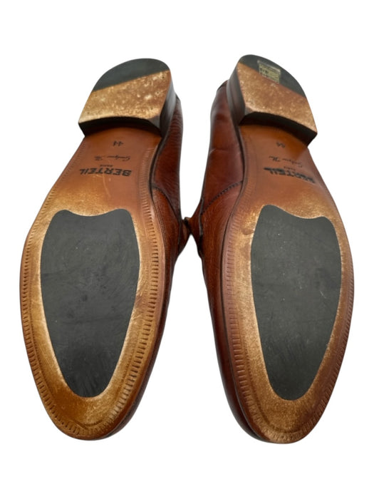 Berteil Shoe Size 44 Brown Leather Solid Low Top Men's Shoes Brown / 44