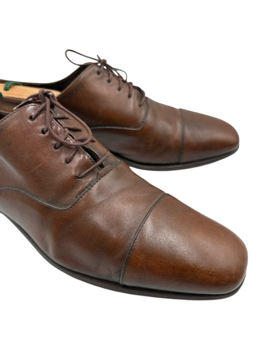 Ferragamo Shoe Size 9.5 AS IS Brown Leather Solid Low Top Men's Shoes Brown / 9.5