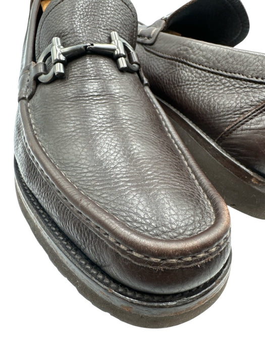 Ferragamo Shoe Size 9.5 AS IS Brown Leather Solid Horsebit Men's Shoes Brown / 9.5
