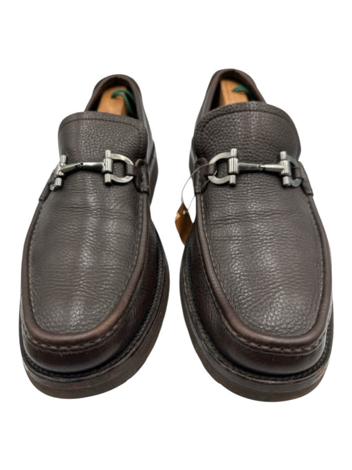 Ferragamo Shoe Size 9.5 AS IS Brown Leather Solid Horsebit Men's Shoes Brown / 9.5