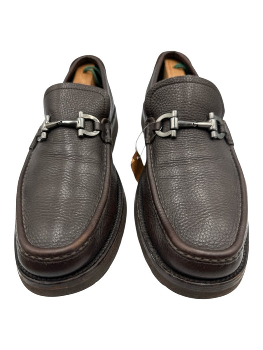Ferragamo Shoe Size 9.5 AS IS Brown Leather Solid Horsebit Men's Shoes Brown / 9.5