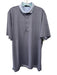 Greyson Size XL Blue & Purple Polyester All Over Print Polo Men's Short Sleeve Blue & Purple / XL