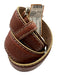 L.E.N. Brown Bison Leather Men's Belt Brown