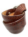W Kleinberg Brown Bison Solid Men's Belt Brown