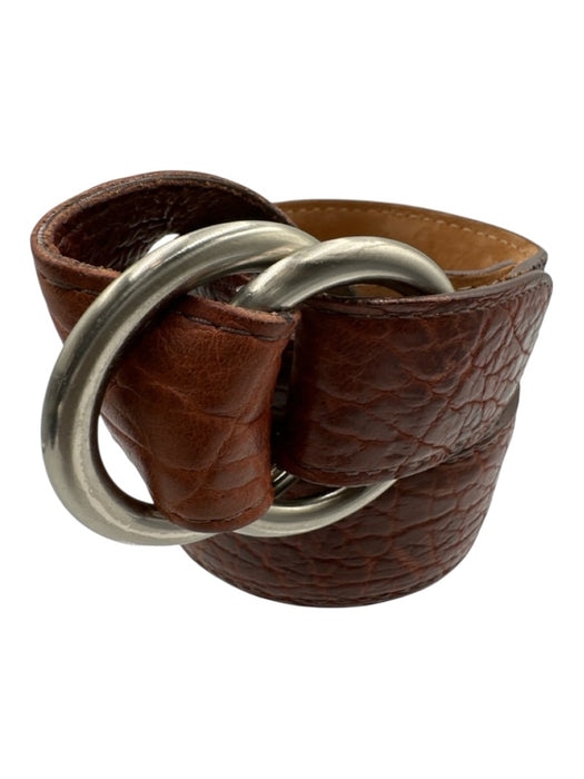 W Kleinberg Brown Bison Solid Men's Belt Brown