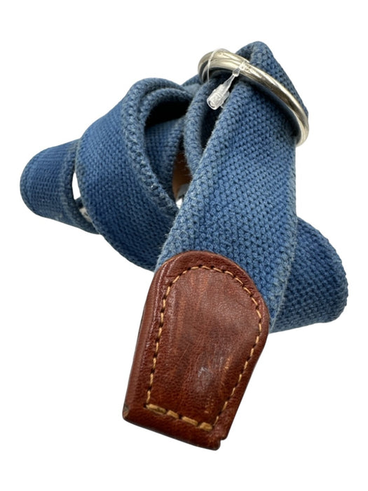 Peter Millar Blue Canvas Men's Belt Blue