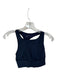 Alo Size XS Navy Polyester Blend Built in bra Racerback Cropped Athletic Top Navy / XS