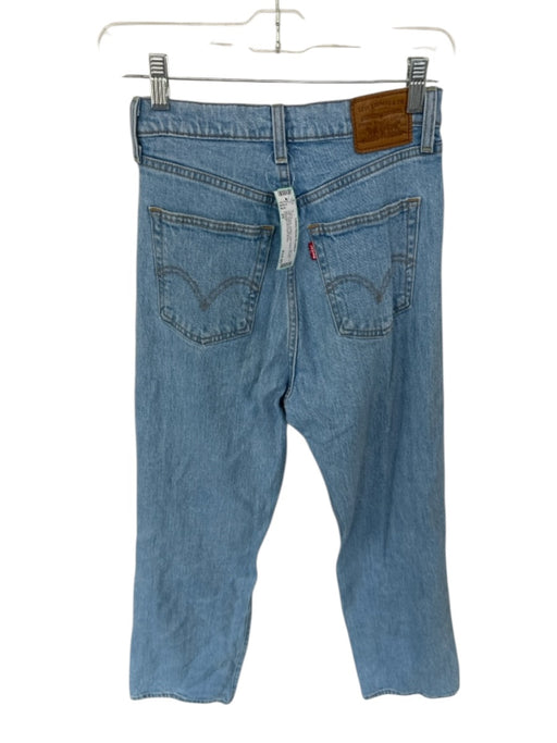 Levi's Size 26 Light Wash Cotton High Waist Button Fly distressed Jeans Light Wash / 26