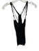 Armani Exchange Size XS Black Silk Strappy Razor Back Rope Strap Top Black / XS