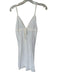 Armani Exchange Size 2 White Cotton Blend Spaghetti Strap Lace Detail Dress White / 2