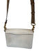 Coach Brown & White Leather Front Flap Crossbody Strap GHW Bag Brown & White / M