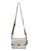Coach Brown & White Leather Front Flap Crossbody Strap GHW Bag Brown & White / M