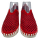 Ilse Jacobsen Shoe Size 39 Red Leather Cut Outs Slip On Shoes Red / 39