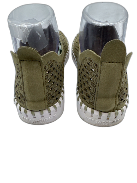 Ilse Jacobsen Shoe Size 39 Green Leather Cut Outs Slip On Shoes Green / 39